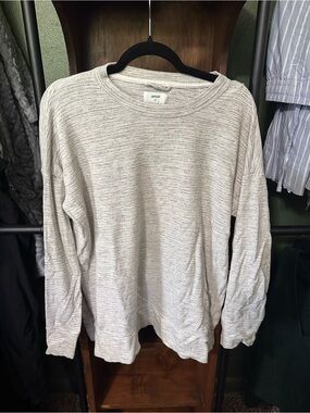 Light Gray Crewneck Long-Sleeve